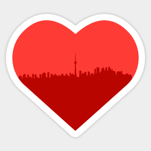 Canada - Heart Toronto Skyline _003 Sticker